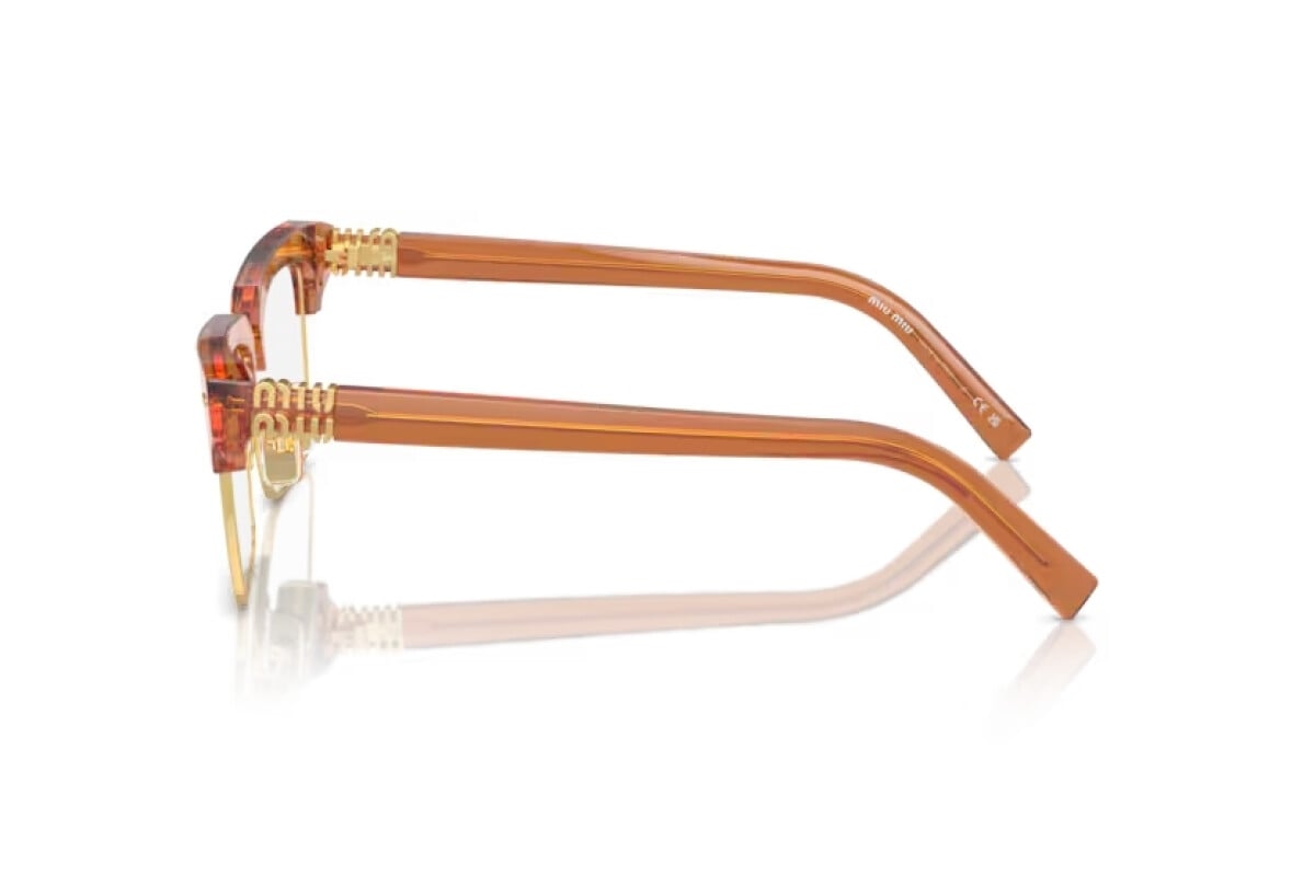 MIU MIU - 15T1O1 CARAMEL TRASPARENT | OCCHIALE DA VISTA DONNA - MU 11XV CALIBRO 54