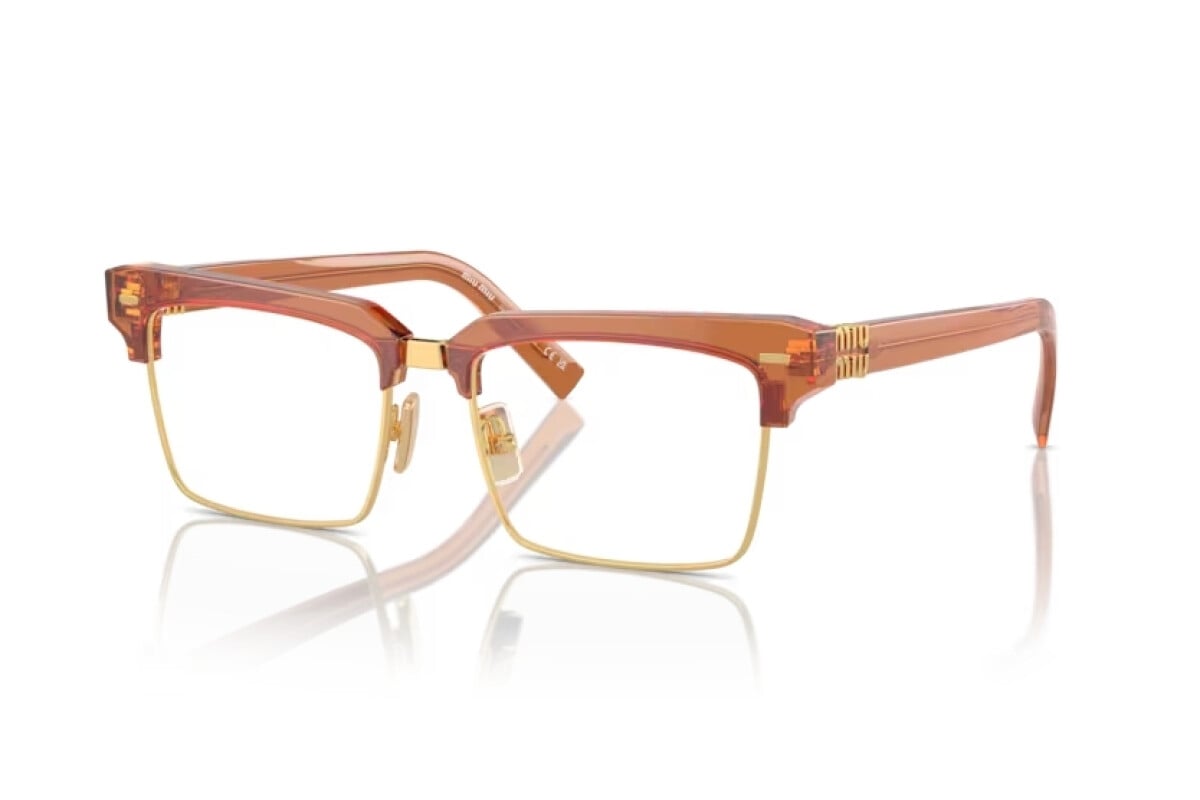 MIU MIU - 15T1O1 CARAMEL TRASPARENT | OCCHIALE DA VISTA DONNA - MU 11XV CALIBRO 54