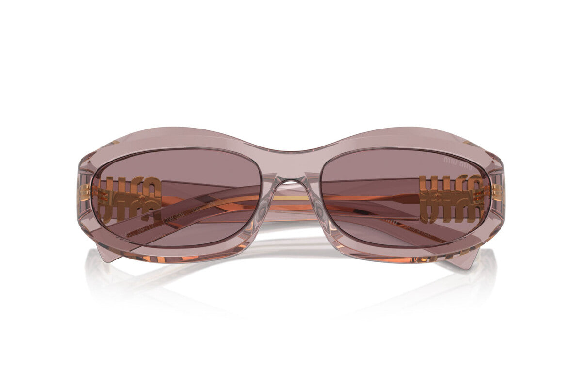 MIU MIU - 12W20I MALVA TRASPARENTE | OCCHIALE DA SOLE DONNA - MU 14ZS CALIBRO 59