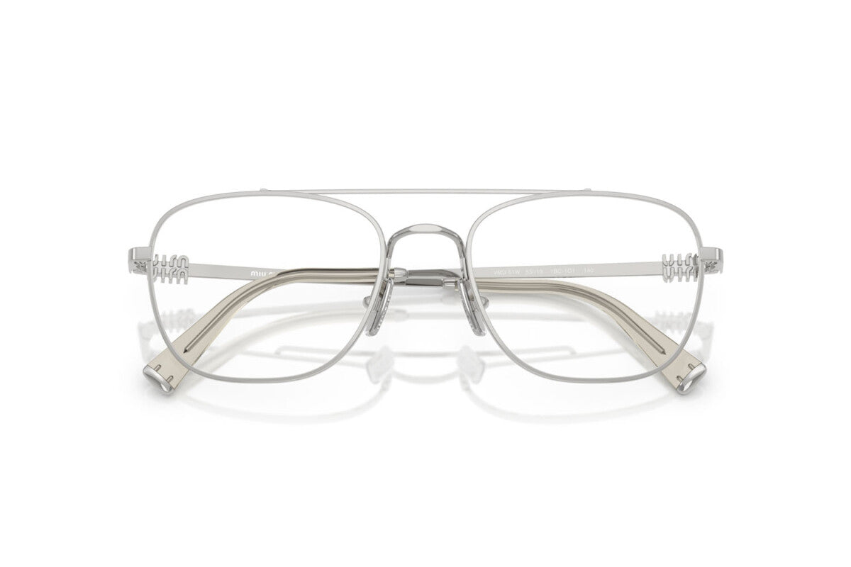 MIU MIU - 1BC1O1 ARGENTO | OCCHIALE DA VISTA DONNA - MU 51WV CALIBRO 51