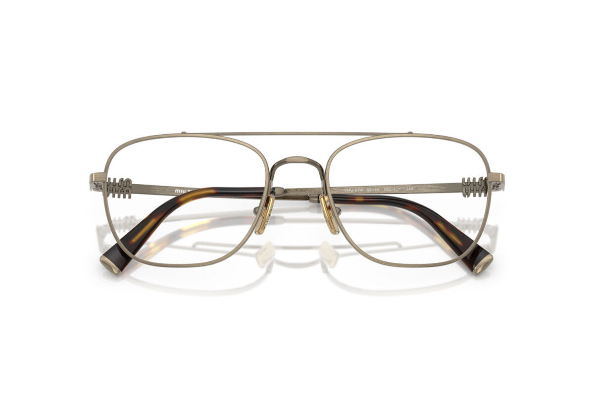 MIU MIU - 26C1O1 ORO VECCHIO | OCCHIALE DA VISTA DONNA - MU 51WV CALIBRO 51