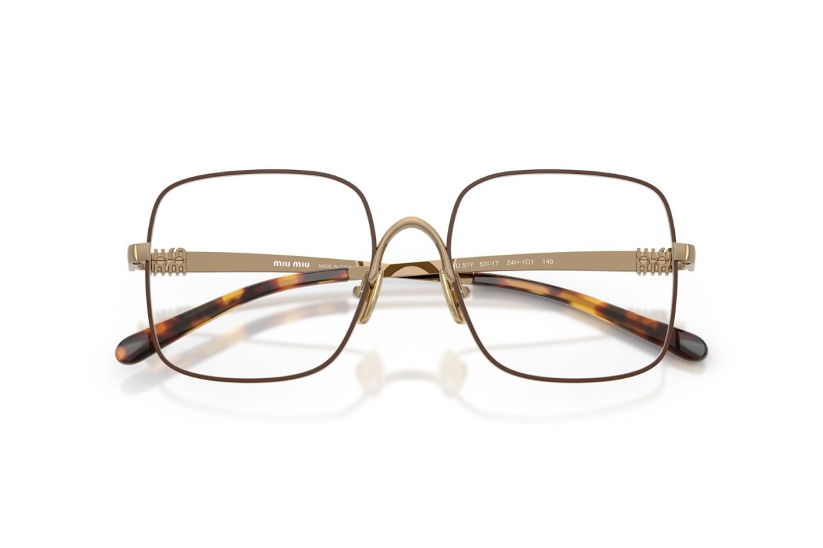 OCCHIALE DA VISTA DONNA | MIU MIU MU 51YV - 24H1O1 CIOCCOLATO - CALIBRO 53
