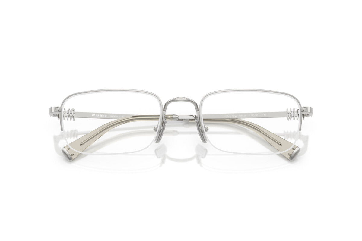 MIU MIU - 1BC1O1 ARGENTO | OCCHIALE DA VISTA DONNA - MU 52WV CALIBRO 51