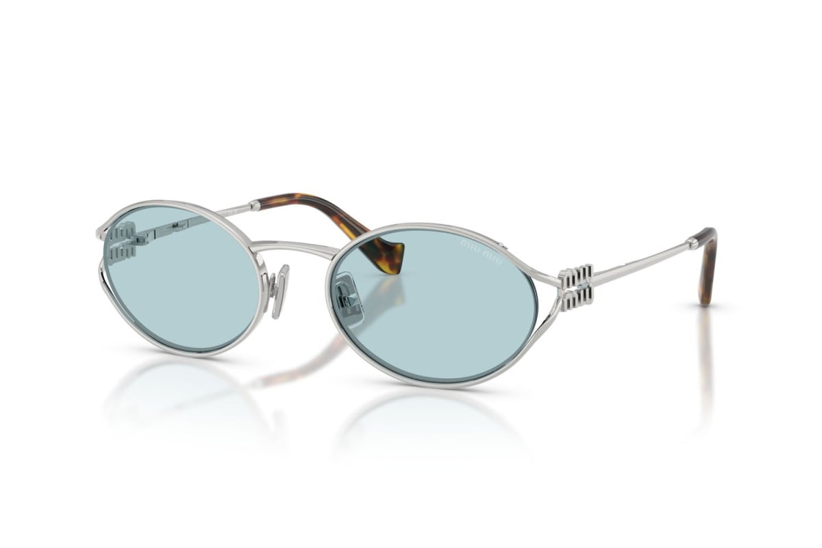 OCCHIALE DA SOLE DONNA | MIU MIU MU 52YS - 1BC20R ARGENTO - CALIBRO 54