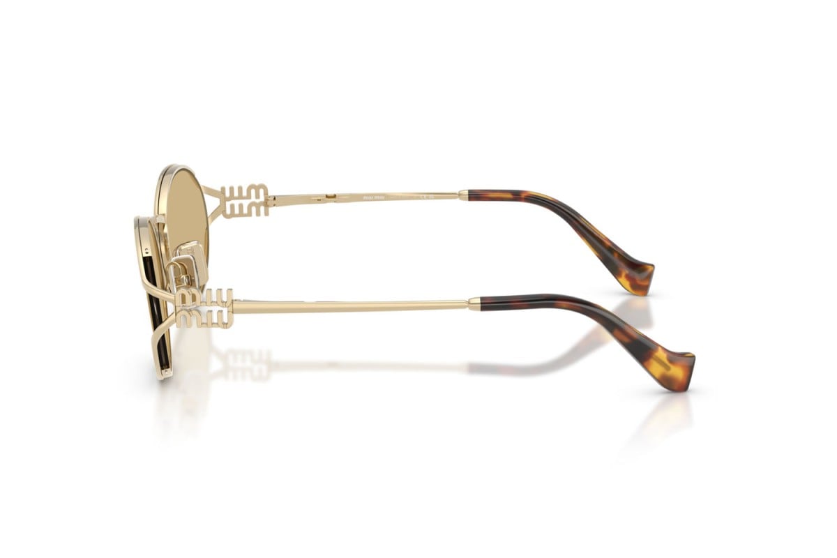 OCCHIALE DA SOLE DONNA | MIU MIU MU 52YS - ZVN10R ORO PALLIDO - CALIBRO 54