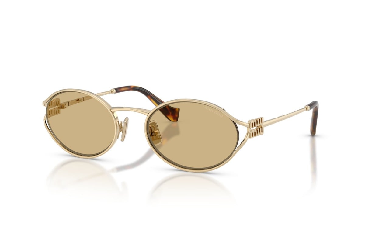 OCCHIALE DA SOLE DONNA | MIU MIU MU 52YS - ZVN10R ORO PALLIDO - CALIBRO 54