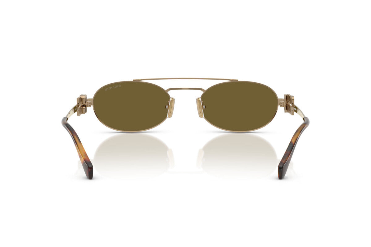 MIU MIU - 7OE09Z OTTONE ORO | OCCHIALE DA SOLE DONNA - MU 55ZS CALIBRO 53