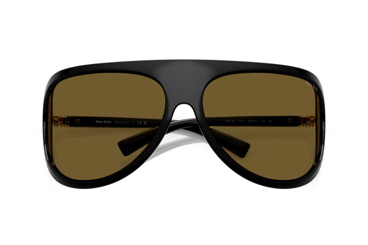 MIU MIU - 1AB01T NERO | OCCHIALE DA SOLE DONNA - MU A01S CALIBRO 75