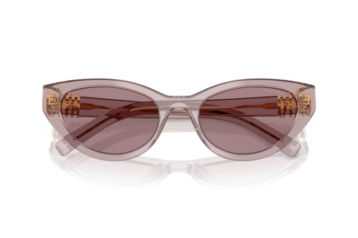 MIU MIU - 12W20I MALVA TRASPARENTE | OCCHIALE DA SOLE DONNA - MU A04S CALIBRO 54