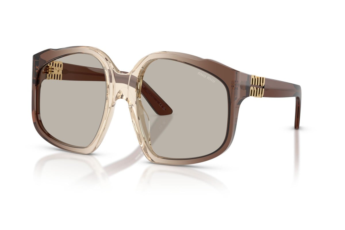 OCCHIALE DA SOLE DONNA | MIU MIU MU A07S - 25G40U SFUMATURA MARRONE - CALIBRO 59