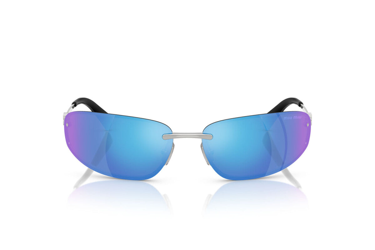 MIU MIU - 1BC10K ARGENTO | OCCHIALE DA SOLE DONNA - MU A50S CALIBRO 68