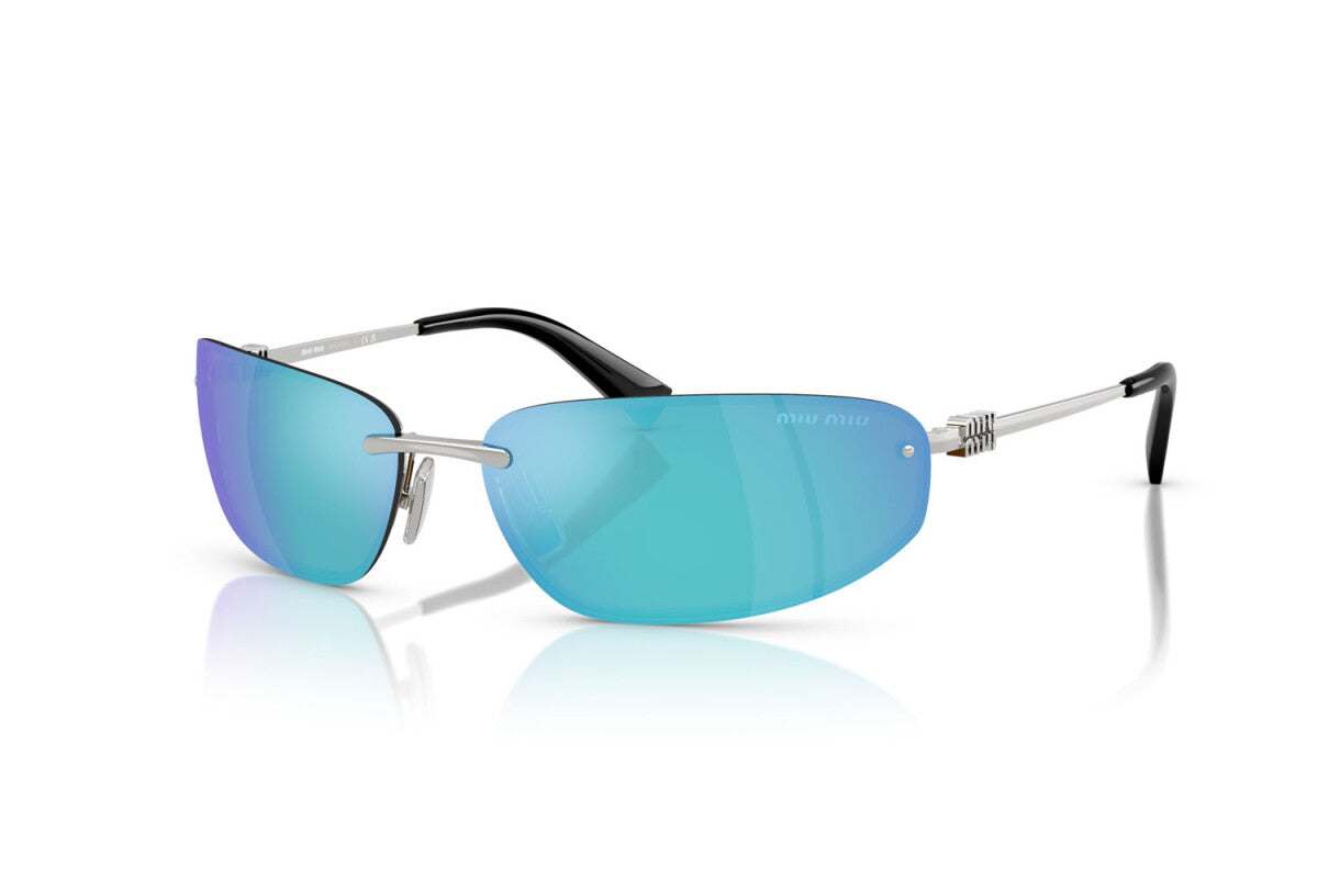 MIU MIU - 1BC10K ARGENTO | OCCHIALE DA SOLE DONNA - MU A50S CALIBRO 68