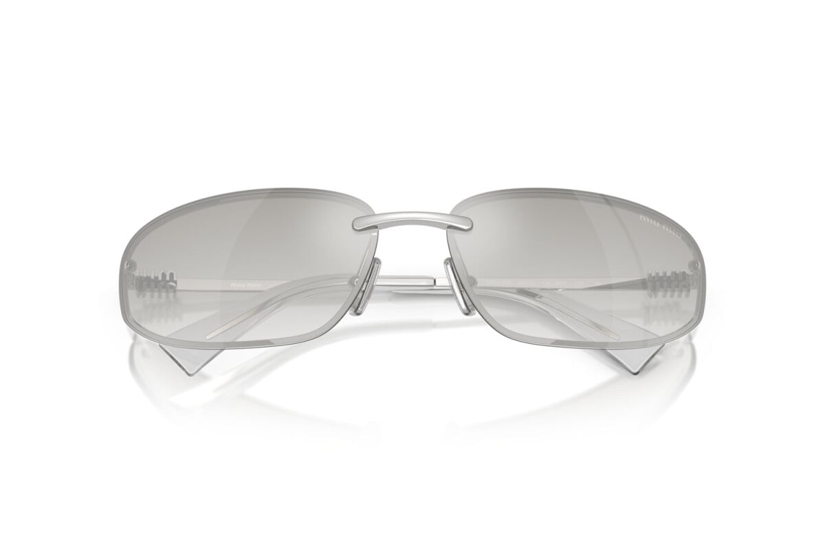 MIU MIU - 1BC8H1 ARGENTO | OCCHIALE DA SOLE DONNA - MU A50S CALIBRO 68