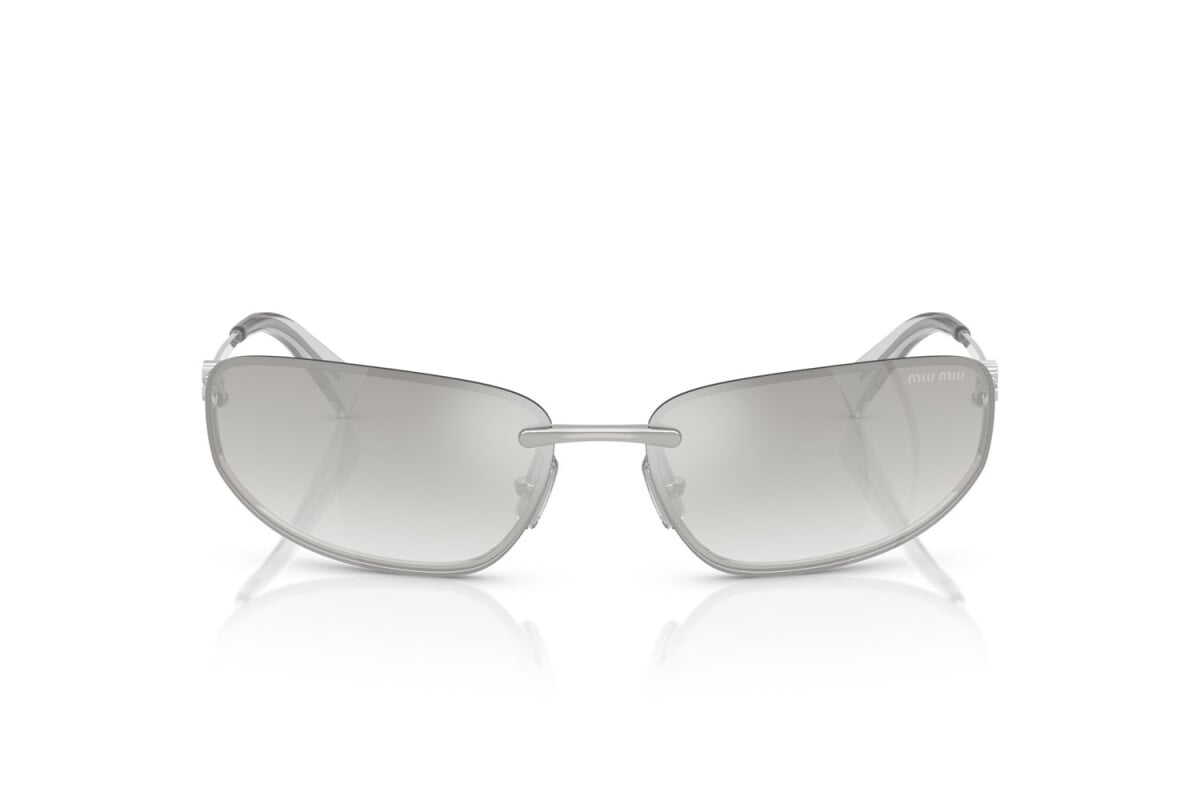 MIU MIU - 1BC8H1 ARGENTO | OCCHIALE DA SOLE DONNA - MU A50S CALIBRO 68