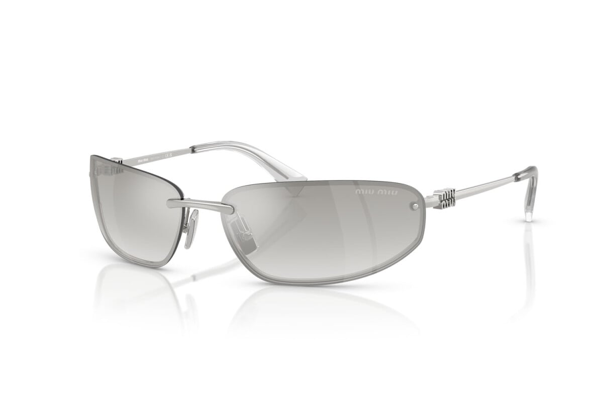 MIU MIU - 1BC8H1 ARGENTO | OCCHIALE DA SOLE DONNA - MU A50S CALIBRO 68