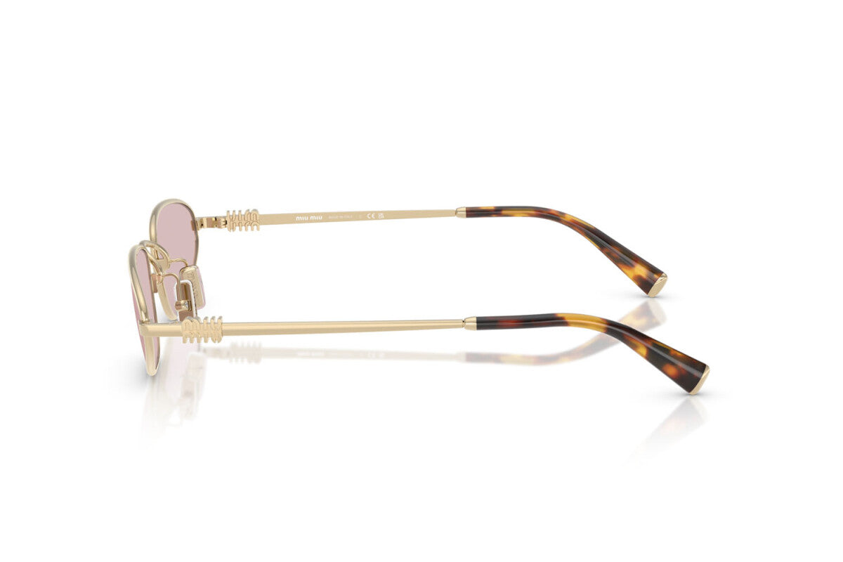 MIU MIU - ZVN4I0 ORO PALLIDO | OCCHIALE DA SOLE DONNA - MU A52S CALIBRO 52