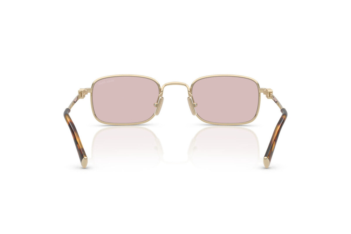 MIU MIU - ZVN4I0 ORO PALLIDO | OCCHIALE DA SOLE DONNA - MU A53S CALIBRO 52