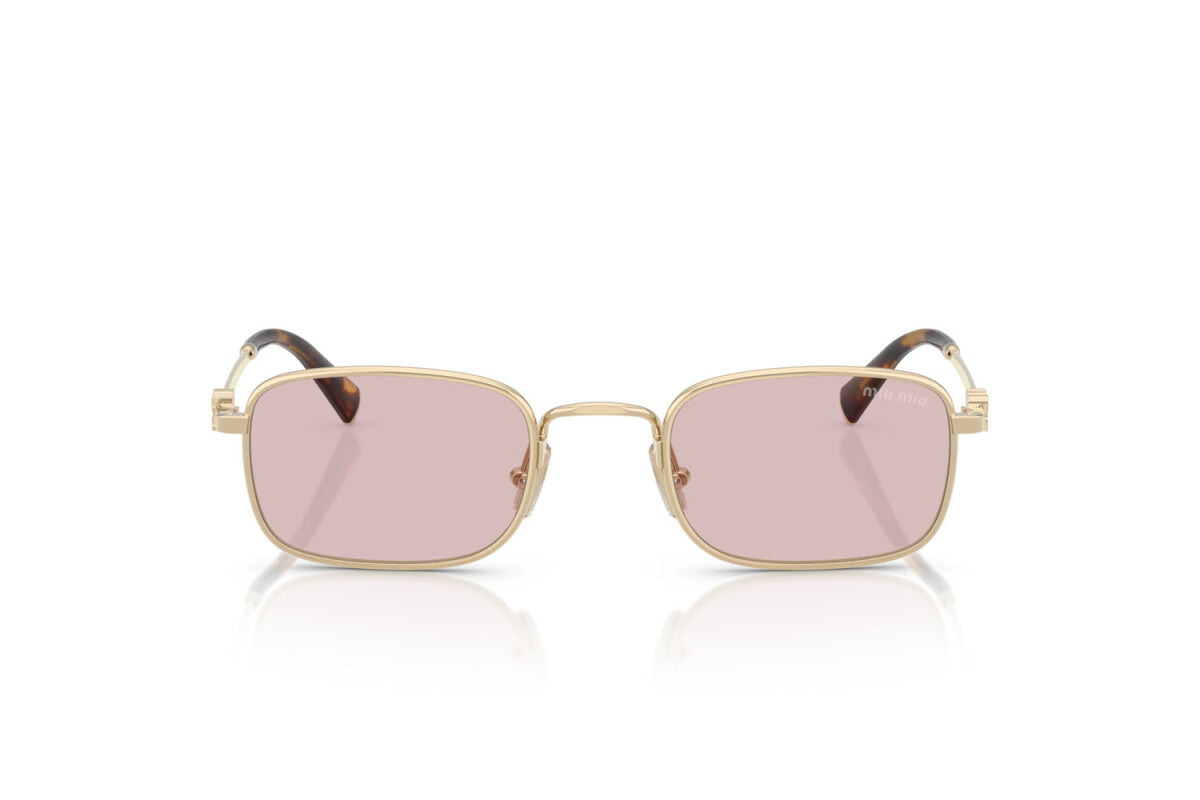 MIU MIU - ZVN4I0 ORO PALLIDO | OCCHIALE DA SOLE DONNA - MU A53S CALIBRO 52
