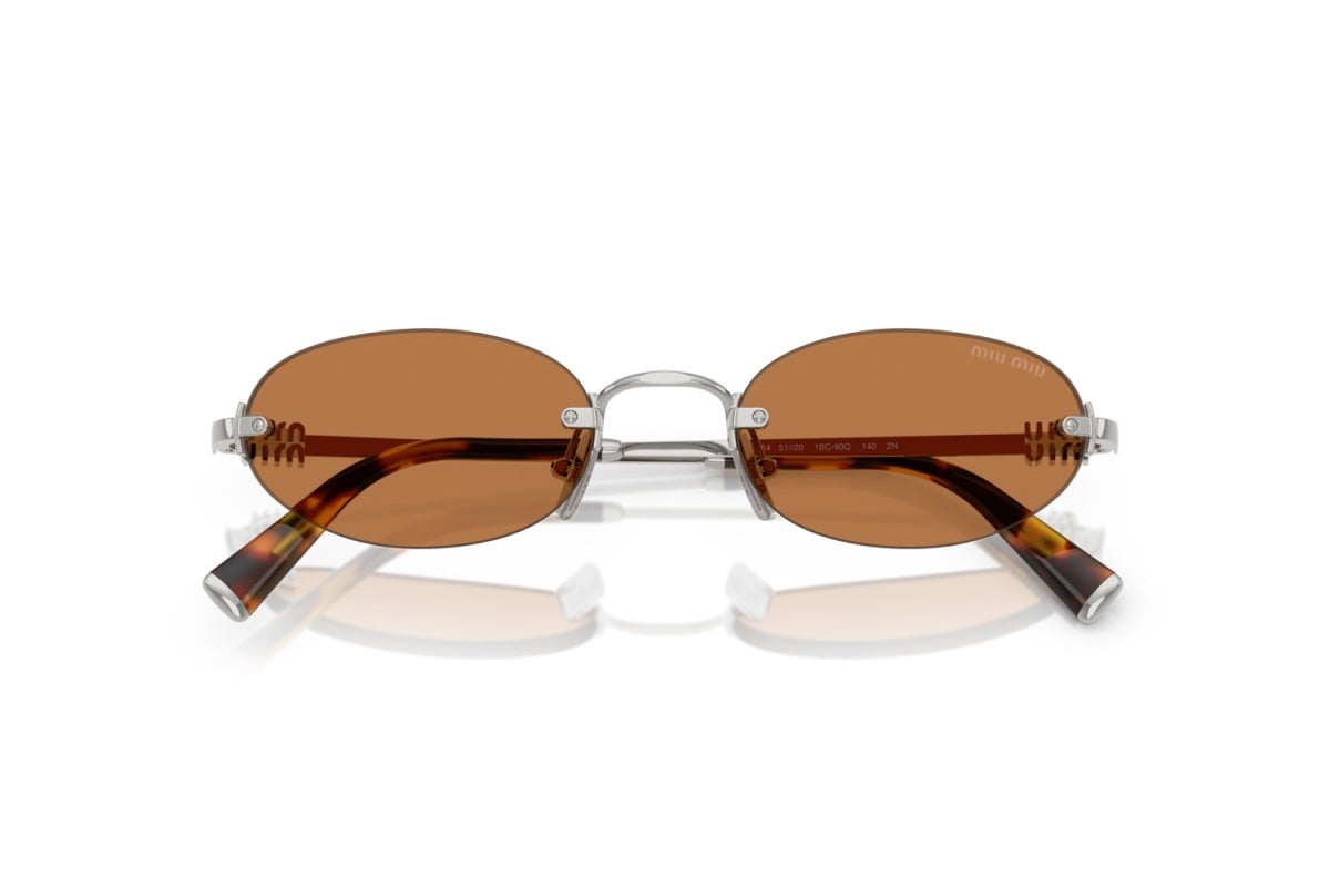 OCCHIALE DA SOLE DONNA | MIU MIU MU A54S - 1BC90Q ARGENTO - CALIBRO 51