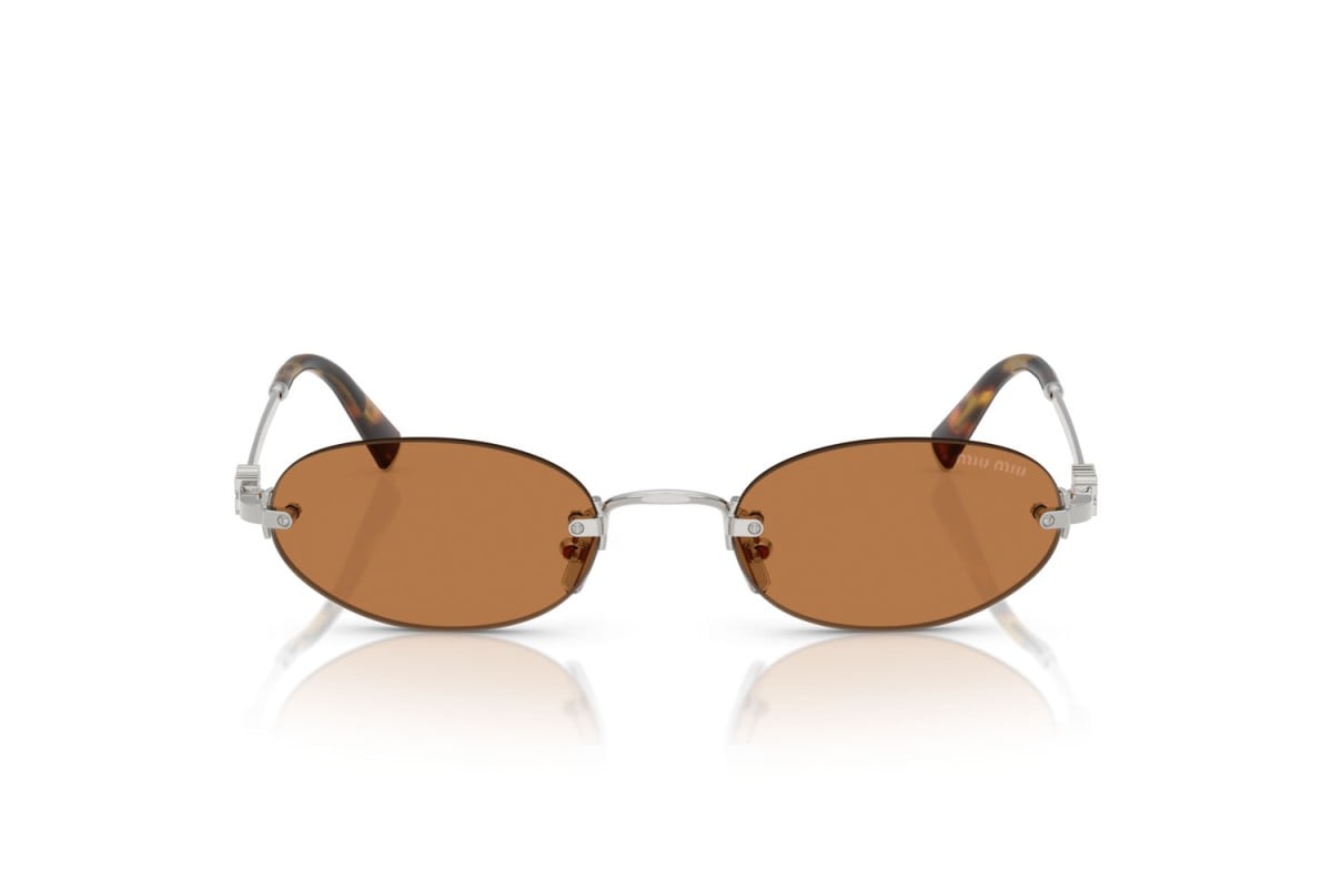 OCCHIALE DA SOLE DONNA | MIU MIU MU A54S - 1BC90Q ARGENTO - CALIBRO 51