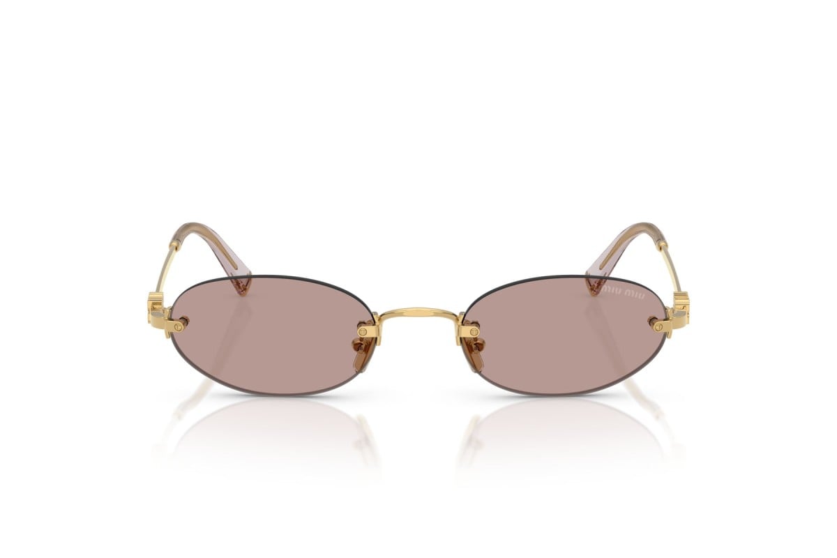 OCCHIALE DA SOLE DONNA | MIU MIU MU A54S - 5AK20I ORO - CALIBRO 51