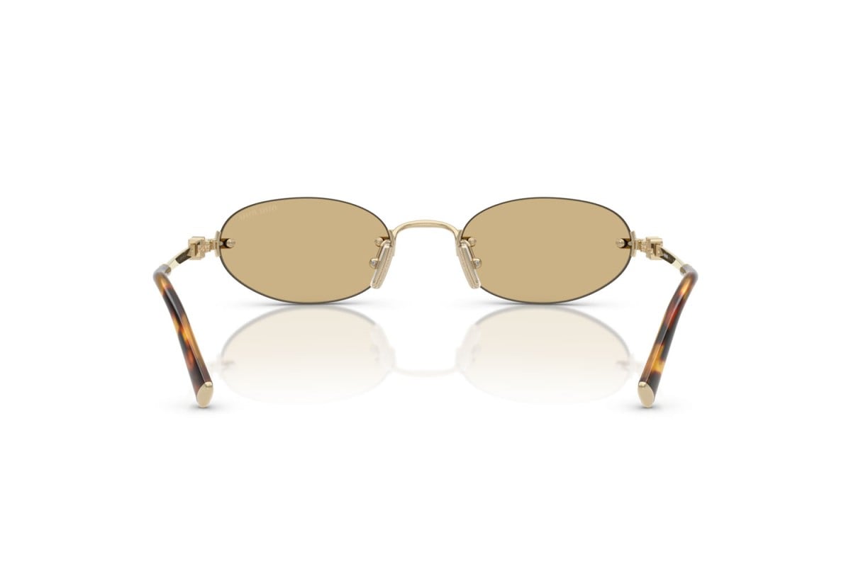 OCCHIALE DA SOLE DONNA | MIU MIU MU A54S - ZVN10R ORO PALLIDO - CALIBRO 51