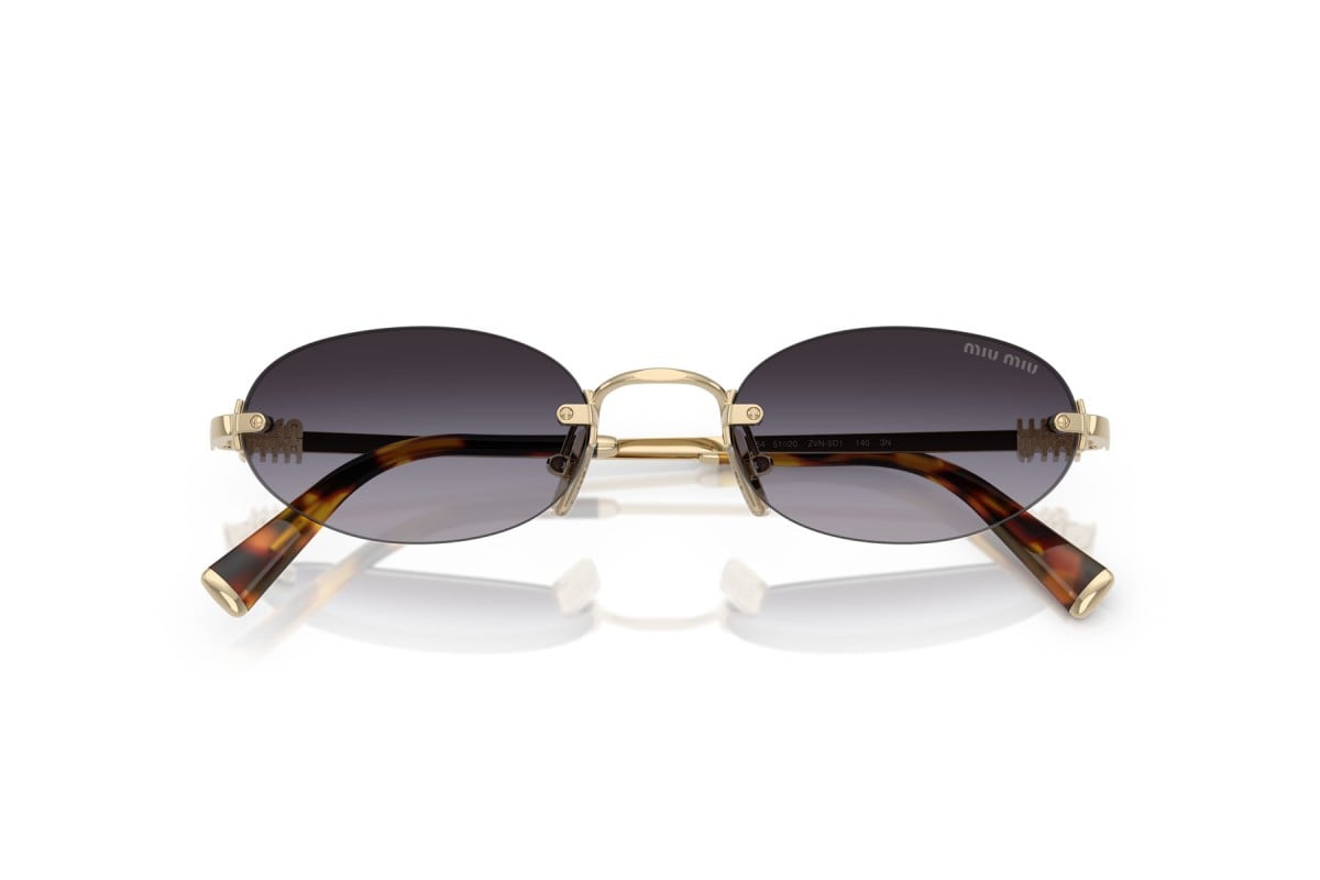 OCCHIALE DA SOLE DONNA | MIU MIU MU A54S - ZVN5D1 ORO PALLIDO - CALIBRO 51