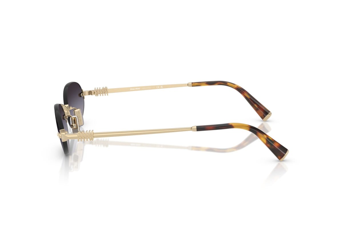 OCCHIALE DA SOLE DONNA | MIU MIU MU A54S - ZVN5D1 ORO PALLIDO - CALIBRO 51