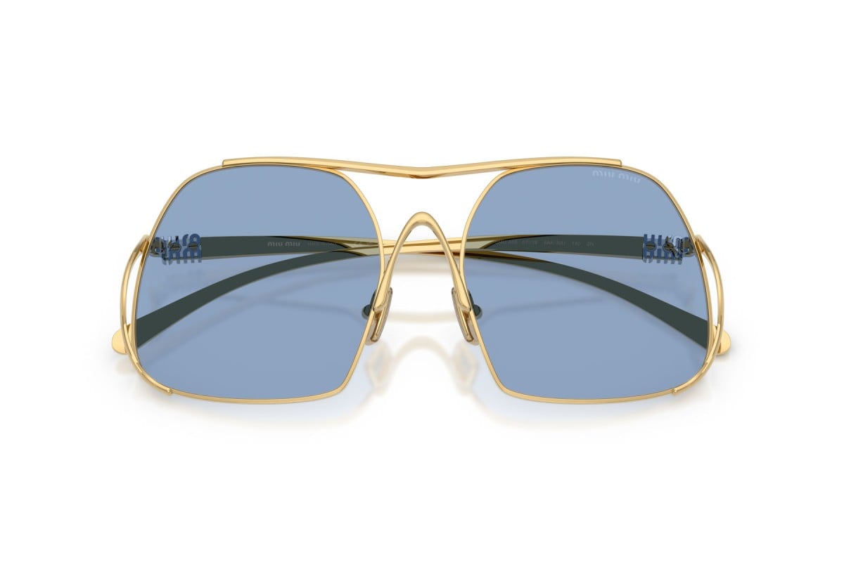 OCCHIALE DA SOLE DONNA | MIU MIU MU A55S - 5AK30U ORO - CALIBRO 57