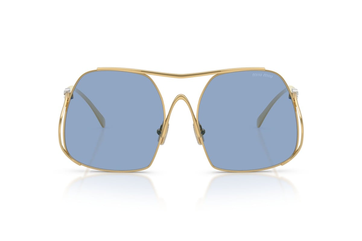 OCCHIALE DA SOLE DONNA | MIU MIU MU A55S - 5AK30U ORO - CALIBRO 57