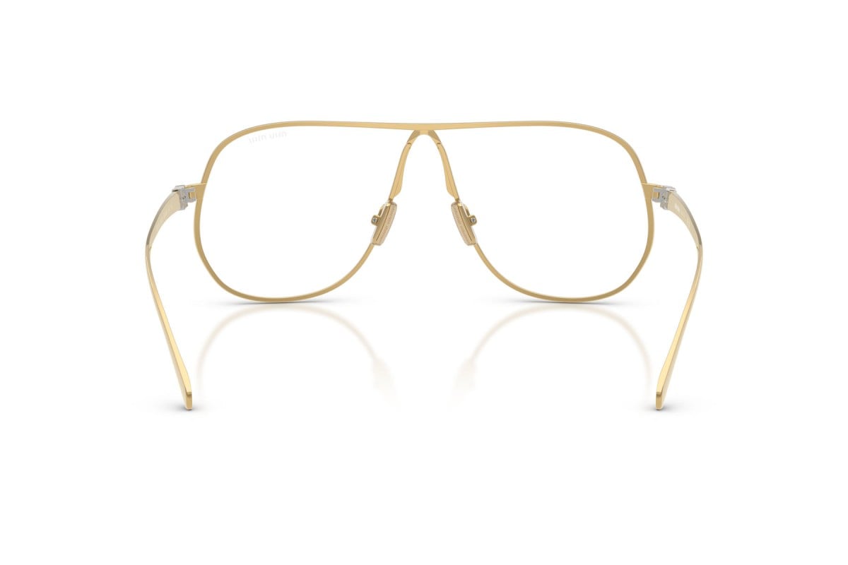 OCCHIALE DA SOLE DONNA | MIU MIU MU A56S - 5AK08N ORO - CALIBRO 66