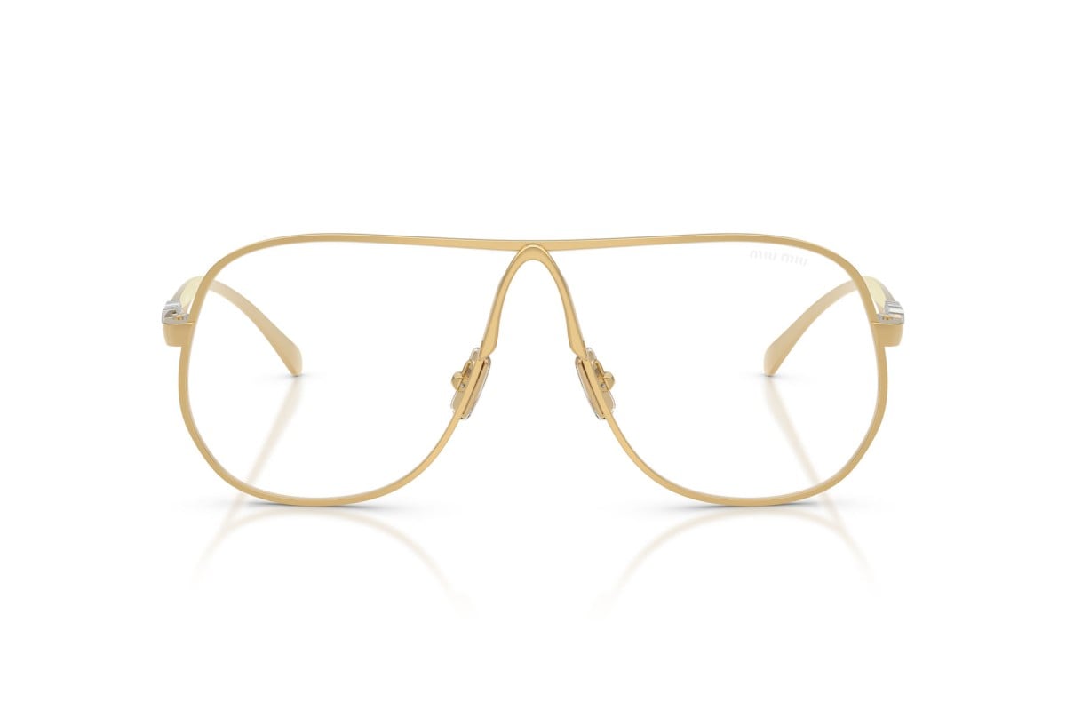 OCCHIALE DA SOLE DONNA | MIU MIU MU A56S - 5AK08N ORO - CALIBRO 66