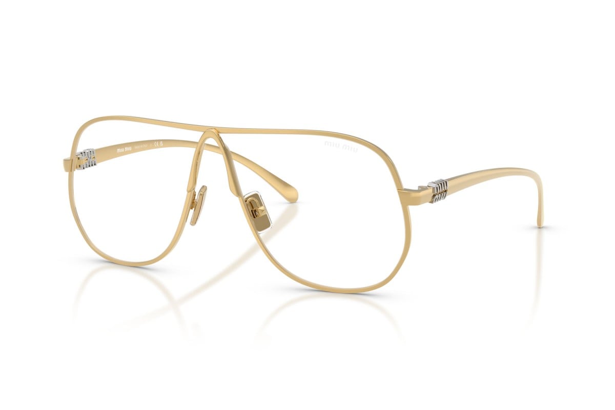 OCCHIALE DA SOLE DONNA | MIU MIU MU A56S - 5AK08N ORO - CALIBRO 66