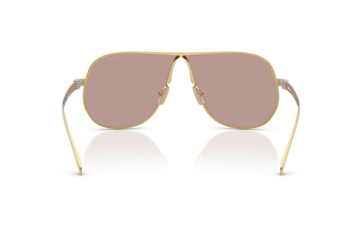 OCCHIALE DA SOLE DONNA | MIU MIU MU A56S - 5AK20I ORO - CALIBRO 66