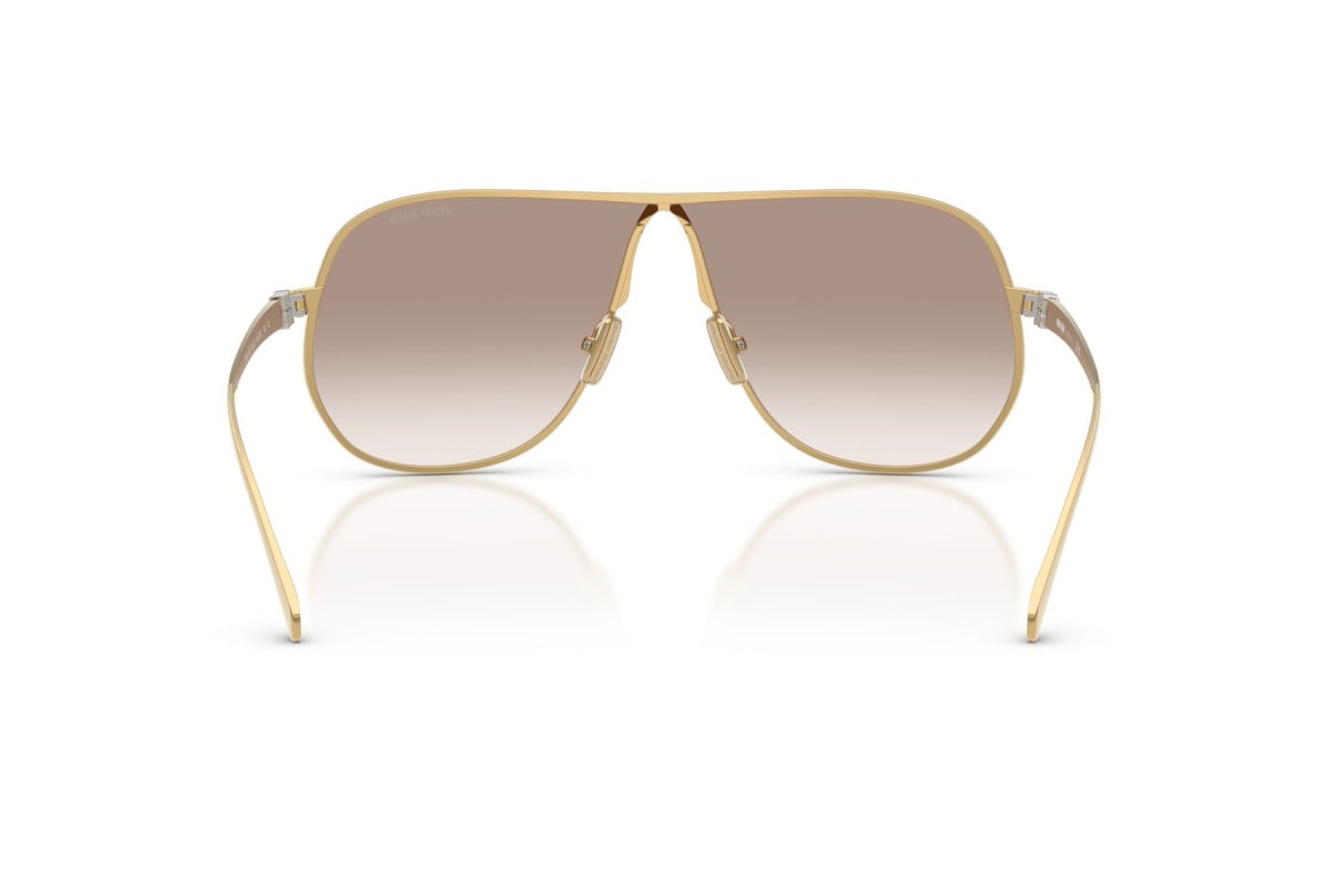 OCCHIALE DA SOLE DONNA | MIU MIU MU A56S - 5AK90L ORO - CALIBRO 66