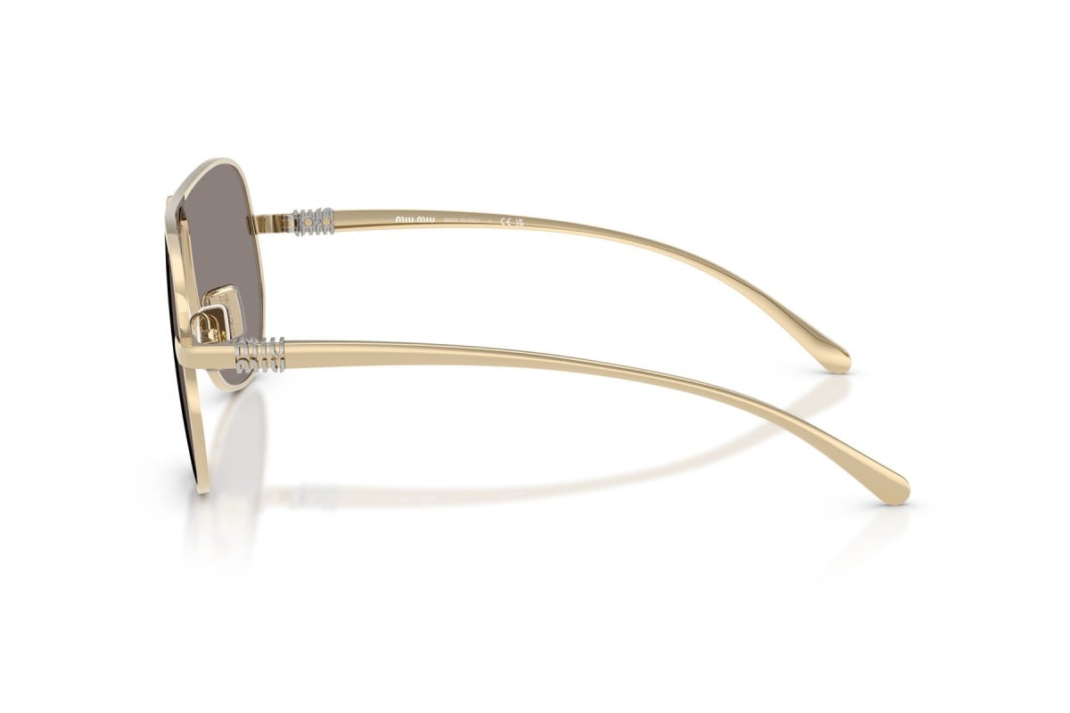 OCCHIALE DA SOLE DONNA | MIU MIU MU A56S - ZVN80Q ORO PALLIDO - CALIBRO 66