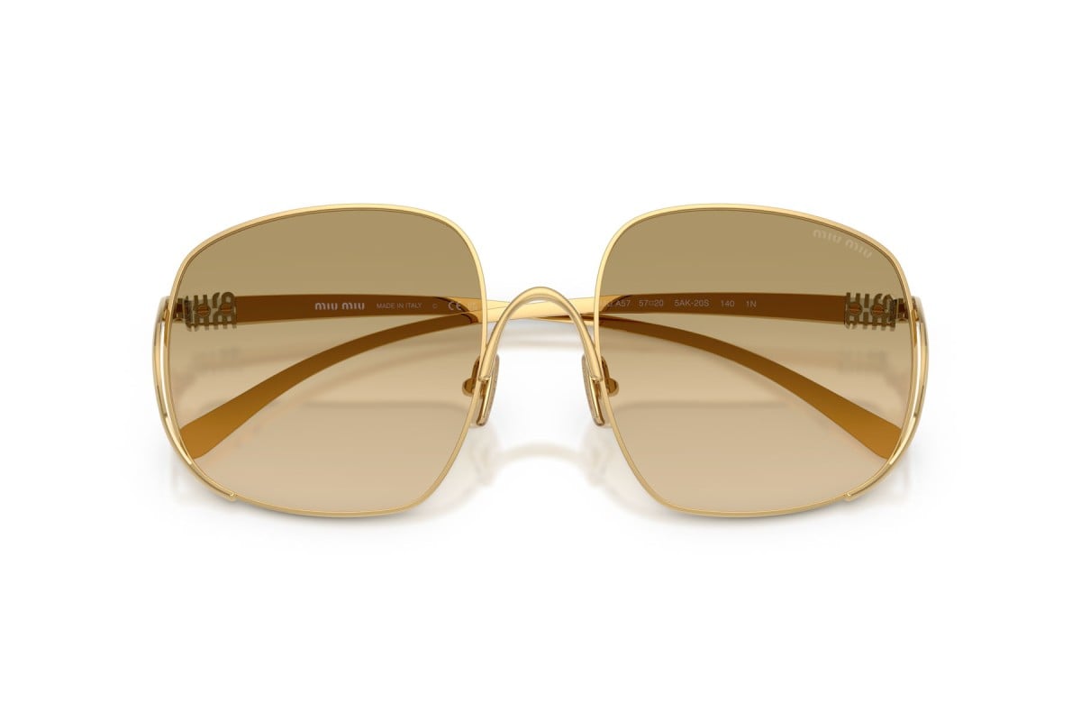 OCCHIALE DA SOLE DONNA | MIU MIU MU A57S - 5AK20S ORO - CALIBRO 57