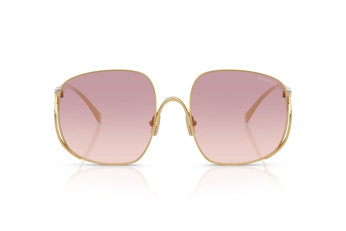 OCCHIALE DA SOLE DONNA | MIU MIU MU A57S - 5AK40S ORO - CALIBRO 57