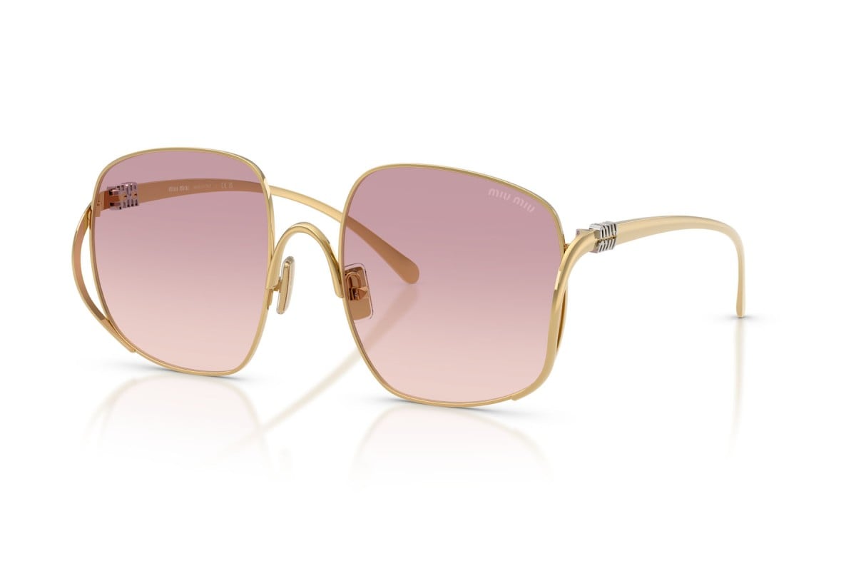 OCCHIALE DA SOLE DONNA | MIU MIU MU A57S - 5AK40S ORO - CALIBRO 57