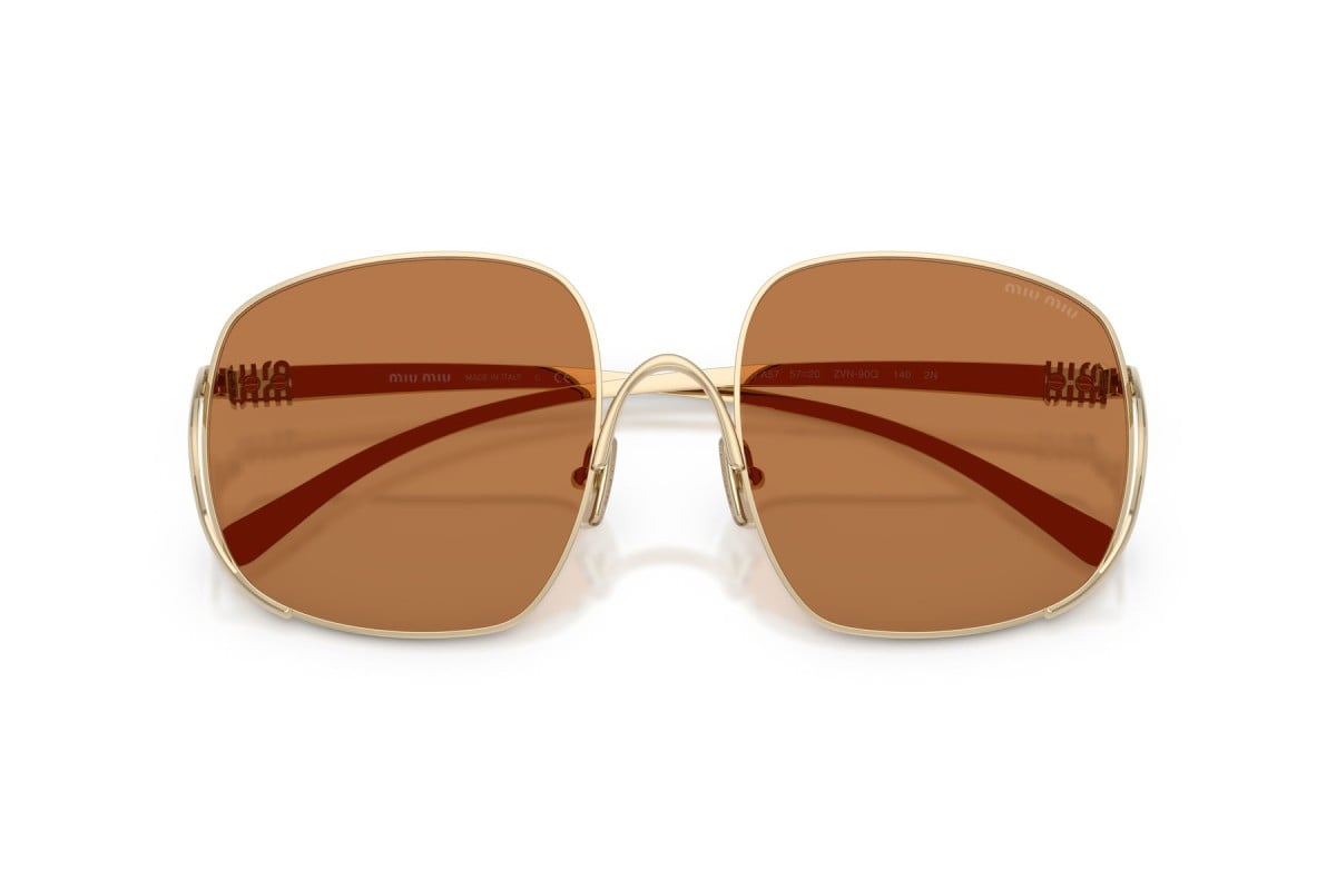 OCCHIALE DA SOLE DONNA | MIU MIU MU A57S - ZVN90Q ORO PALLIDO - CALIBRO 57