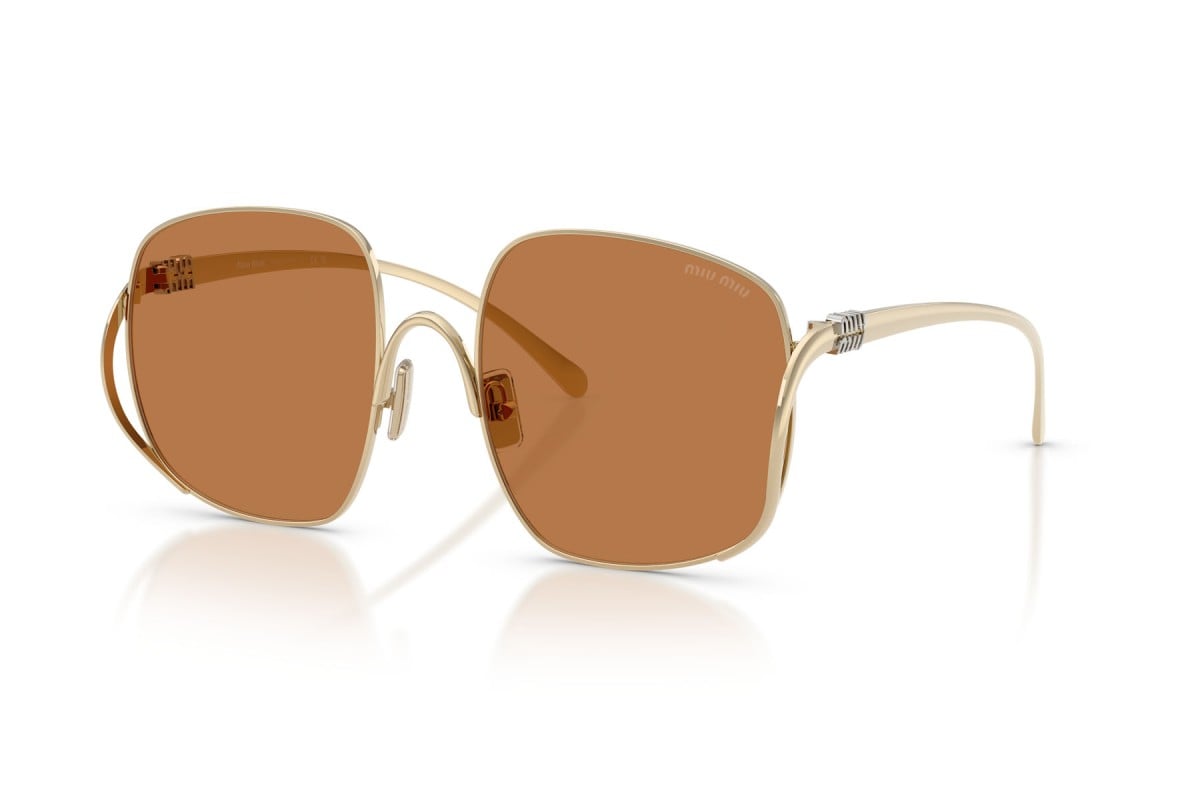 OCCHIALE DA SOLE DONNA | MIU MIU MU A57S - ZVN90Q ORO PALLIDO - CALIBRO 57