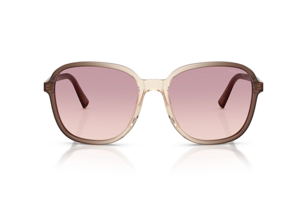 OCCHIALE DA SOLE DONNA | MIU MIU MU B01S - 25G40S SFUMATURA MARRONE - CALIBRO 58