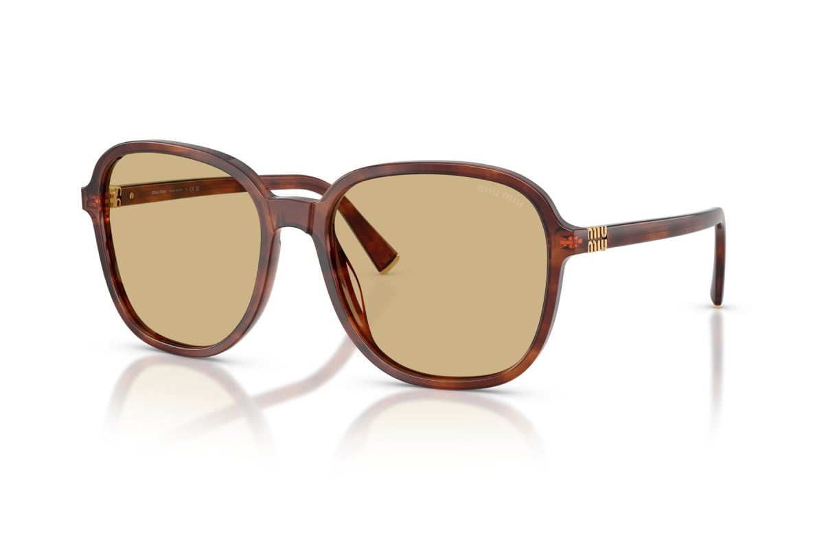 OCCHIALE DA SOLE DONNA | MIU MIU MU B01S - 26E10R TABACCO STRIATO - CALIBRO 58