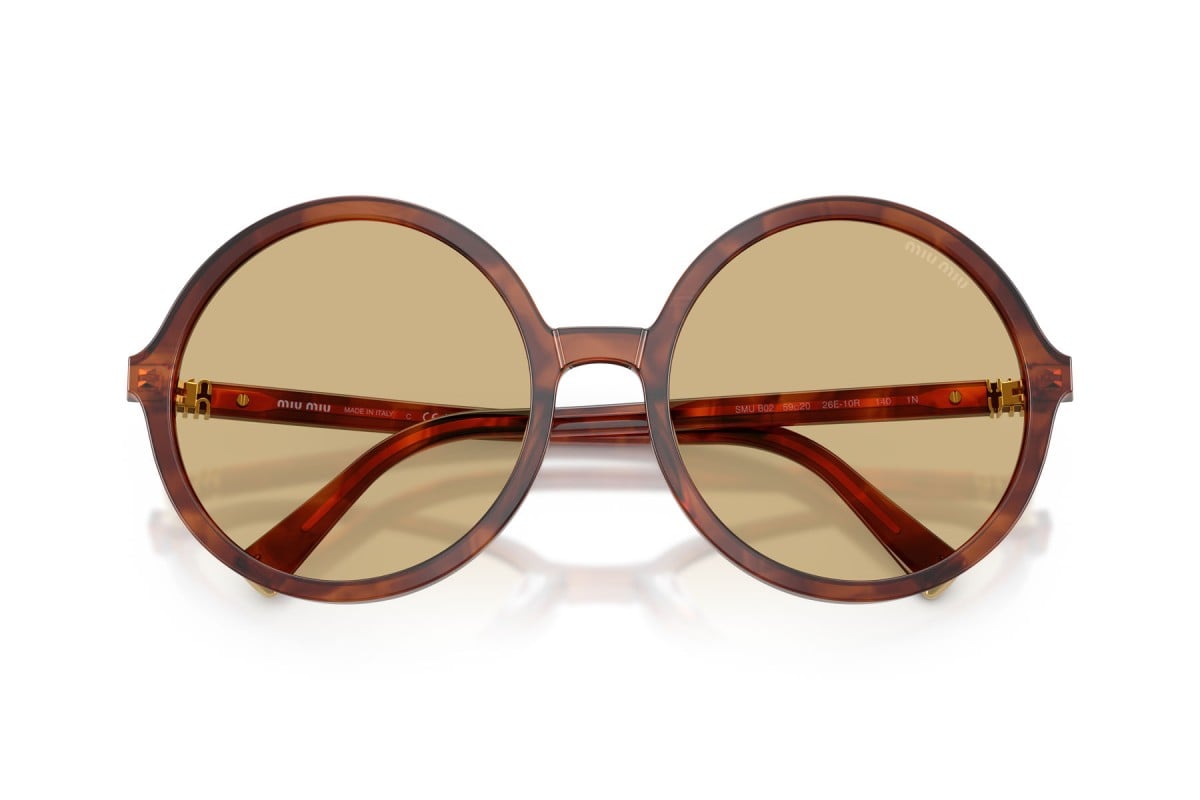 OCCHIALE DA SOLE DONNA | MIU MIU MU B02S - 26E10R TABACCO STRIATO - CALIBRO 59