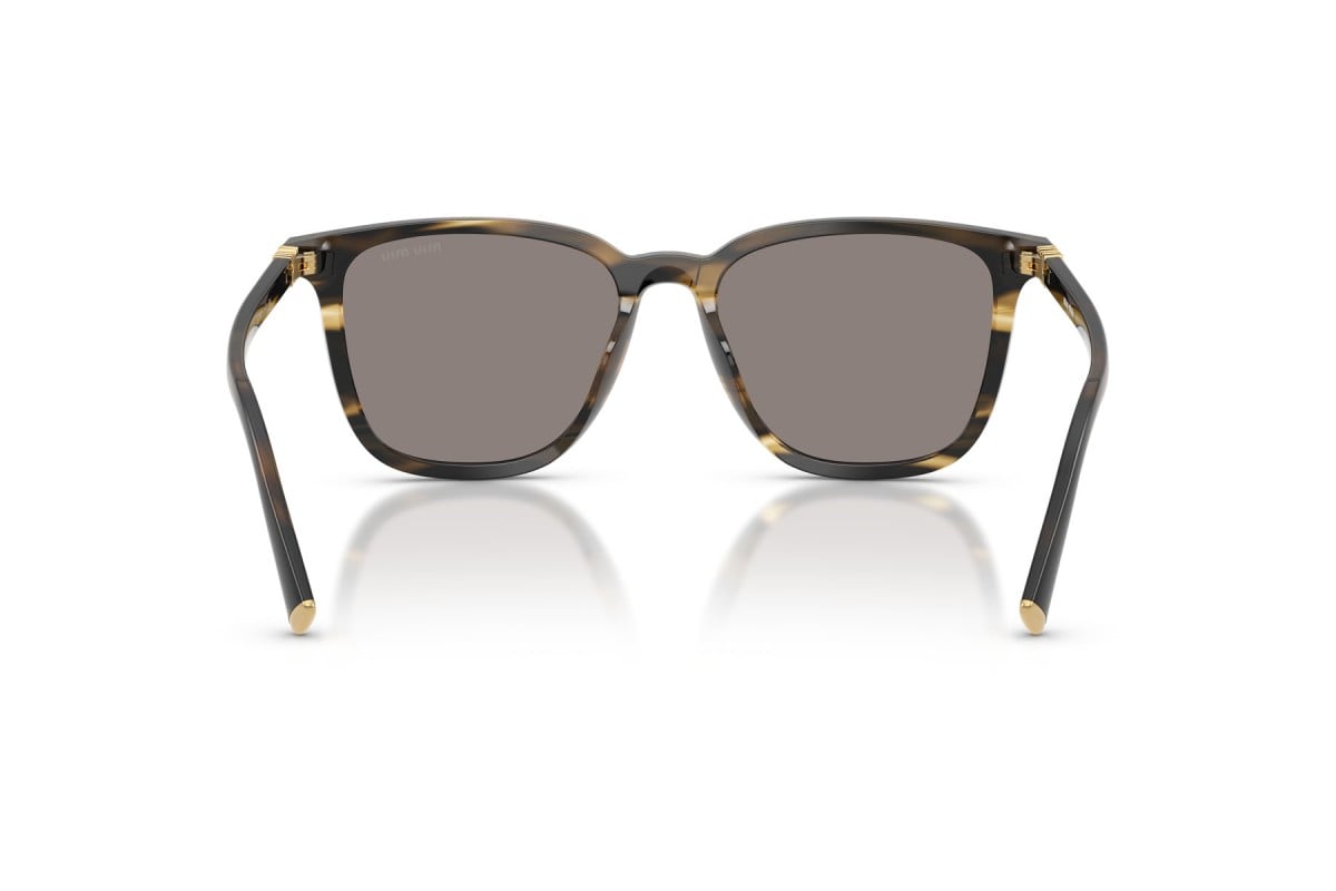 OCCHIALE DA SOLE DONNA | MIU MIU MU B03S - 25E80Q LODEN A RIGHE - CALIBRO 53