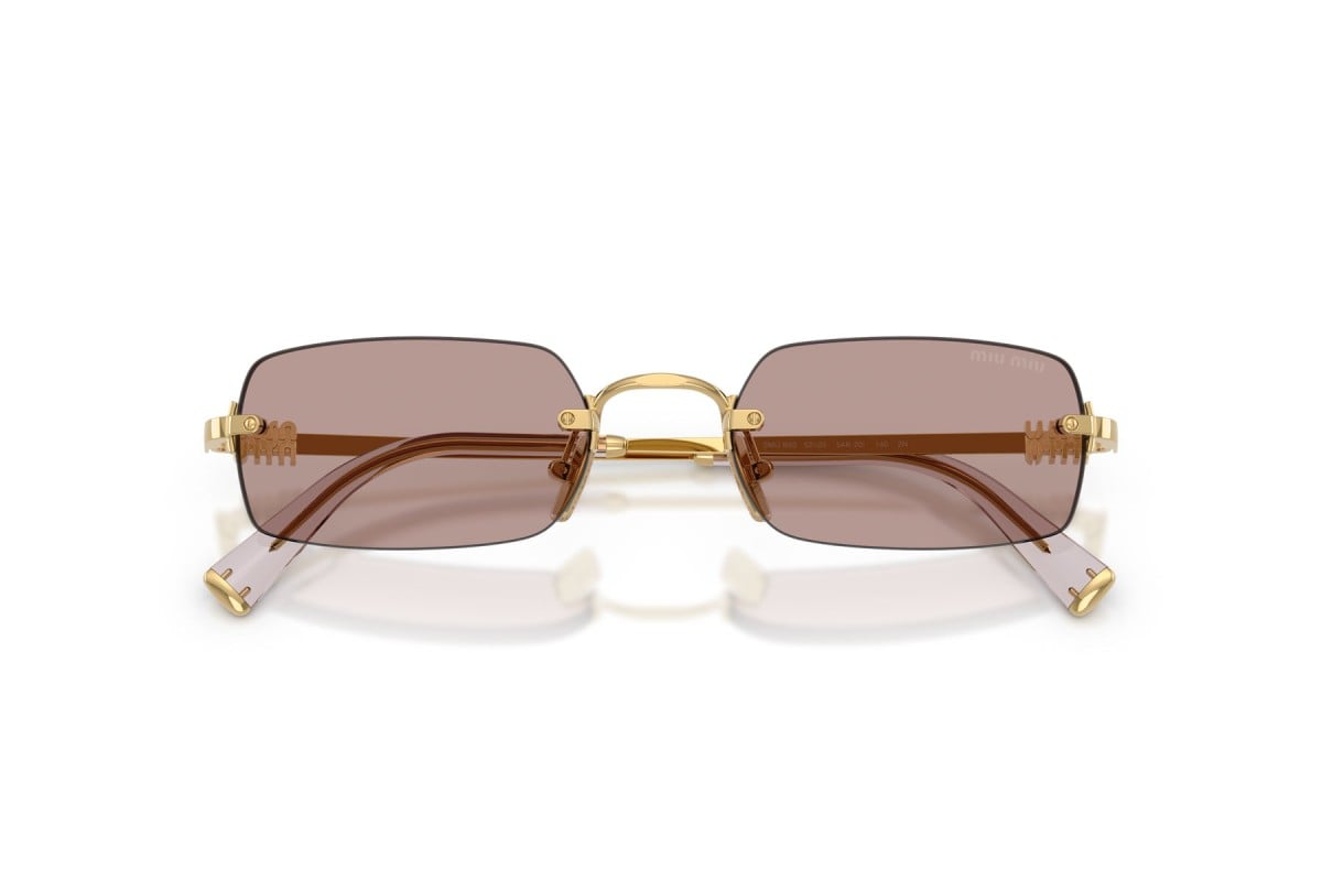 OCCHIALE DA SOLE DONNA | MIU MIU MU B50S - 5AK20I ORO - CALIBRO 52