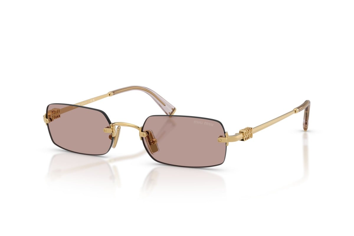 OCCHIALE DA SOLE DONNA | MIU MIU MU B50S - 5AK20I ORO - CALIBRO 52