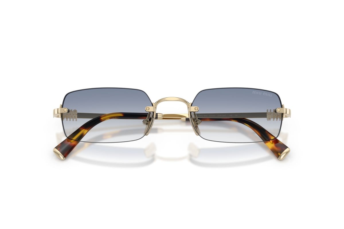 OCCHIALE DA SOLE DONNA | MIU MIU MU B50S - ZVN80O ORO PALLIDO - CALIBRO 52