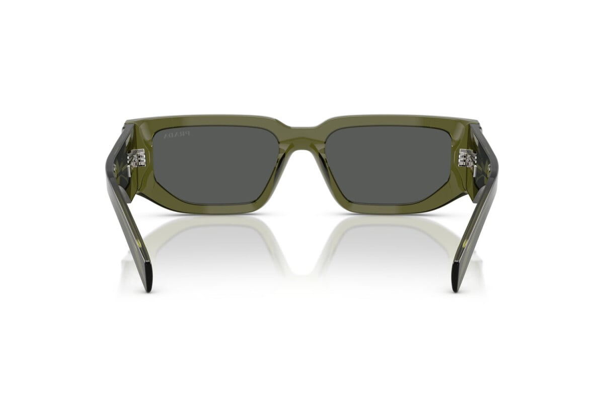 PRADA - 25A40L VERDE MILITARE TRASPARENTE | OCCHIALE DA SOLE UOMO - PR 09ZS CALIBRO 54
