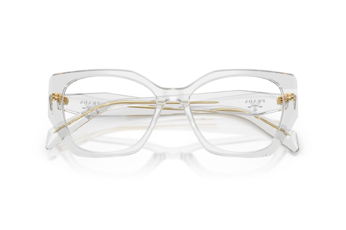 OCCHIALE DA VISTA DONNA | PRADA PR 18WV - 12R1O1 GRIGIO TRASPARENTE - CALIBRO 52